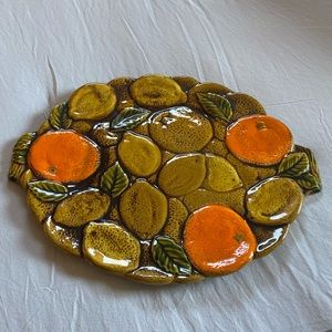 Inarco platter.  E3561. Orange lemon